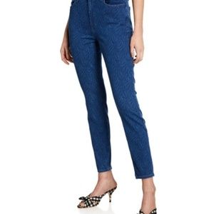 JEN 7 BY 7 FOR ALL MANKIND PRINTED SKINNY JEANS